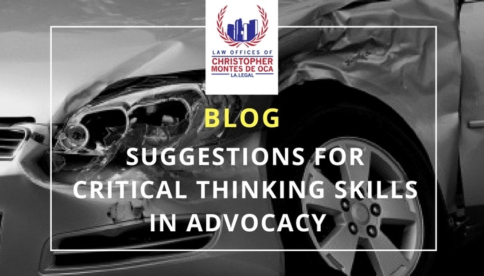 Suggestions for critical thinking skills in advocacy