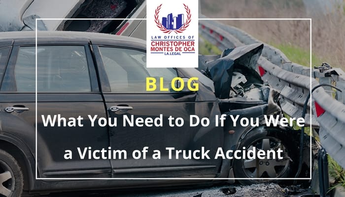 What to do victim of truck accident