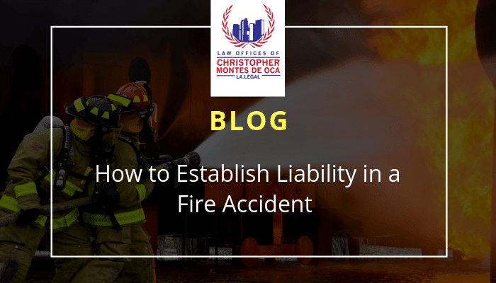 How to establish liability in a fire accident