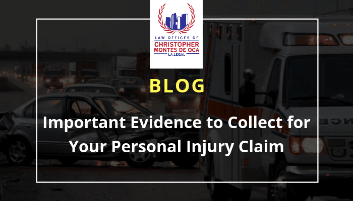 Important Evidence to collect for your personal injury claim