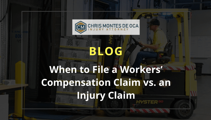 When to file a workers' compensation claim vs an injury claim